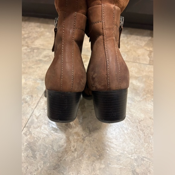 Miz Mooz Tan Leather Upper Heeled Boots - Picture 4 of 9